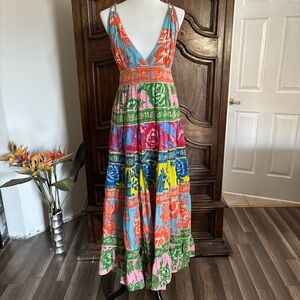 Farm farm rio Multicoloured maxi dress with a boho vibe